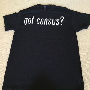 Gildan Black Short-Sleeve "got census?" Graphic Tee